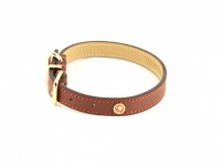 Stylový obojek pro psy ROSEWOOD Luxury Leather Brown z hnědé kůže